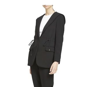 Theory Hooded Drape Blazer